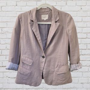 Ann Taylor LOFT Linen Blazer